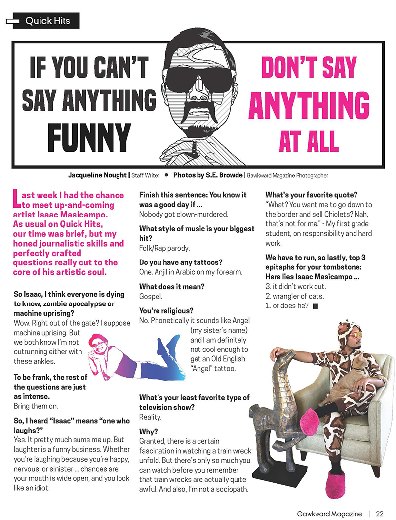 gawkward magazine article