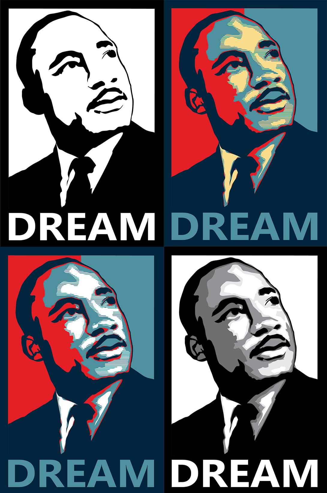 portrait martin luther king jr.